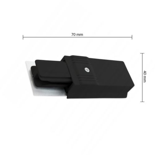 1 fázisú gyűjtősín-lezáró dugó, tápcsatlakozó, fekete, ZX Masterled