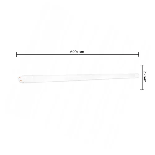 LED cső T8 G13 9W 900lm 2700K Meleg fehér Egyoldalas 60cm Masterled