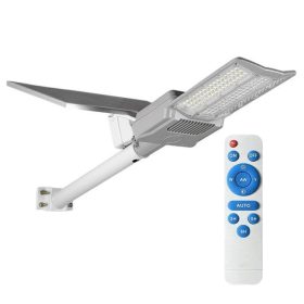   Napelemes LED utcai lámpa panel 400W 8000lm 6000K Hidegfényű, szabályozható IP65 fehér Masterled