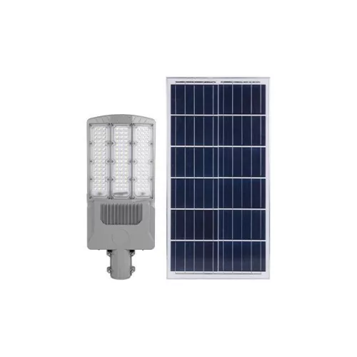 Napelemes LED utcai lámpa panel 400W 8000lm 6000K Hidegfényű, szabályozható IP65 fehér Masterled