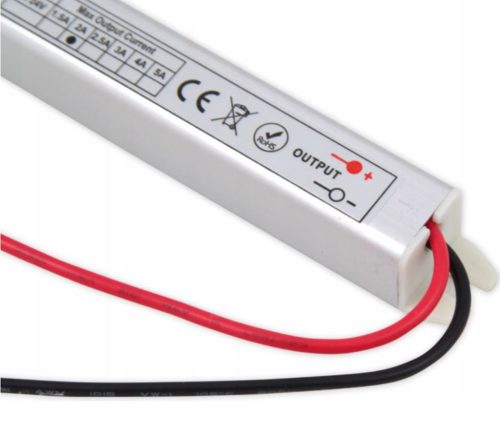 Keskeny bútor tápegység 12V DC 72W 6A Ultra SLIM IP20 LED szalagokhoz