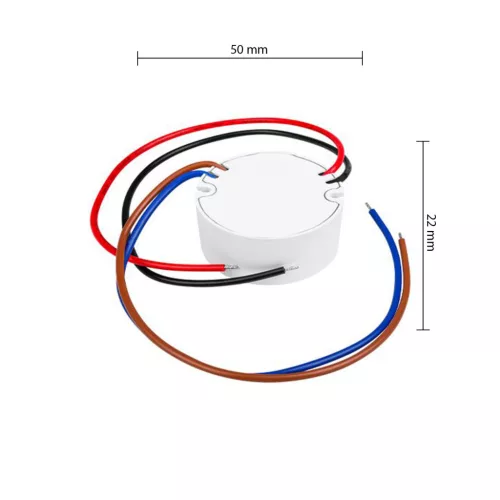 LED tápegység, falba építhető, kültéri, 24V, 20W, 0.83A, IP67, Masterled
