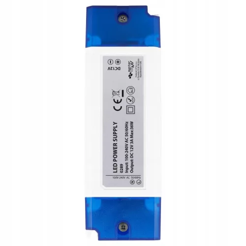 LED bútor tápegység 12V 36W 3A belső Masterled