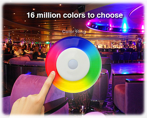 RGB+CCT LED rádió távirányító 4 ZONES TOUCH Wi-Fi Mi-Light - FUT092