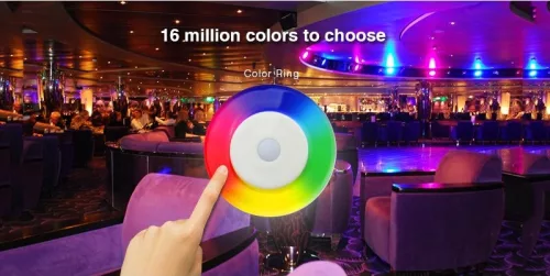 RGB LED RGB+W rádiós távirányító 4 ZÓNÁS Wi-Fi TOUCH Mi-Light - FUT095