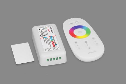 Vezérlő RGB+W LED szalagokhoz, 216W RECEIVER + RF Wi-Fi távirányító Mi-Light FUT027