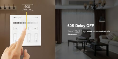 MONO LED fali panel 4 ZÓNÁS Mi-Light fényerő-szabályozó - B1