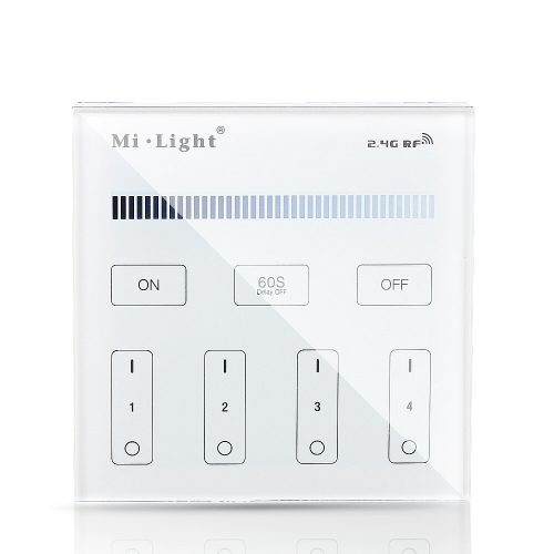 MONO LED fali panel 4 ZÓNÁS Mi-Light fényerő-szabályozó - B1