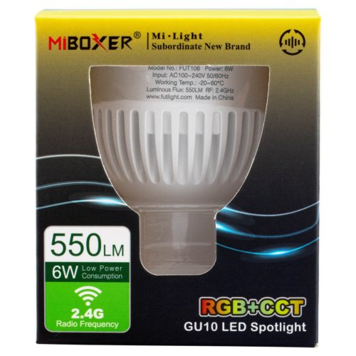 GU10 LED izzó 6W 550lm Mi-Light RGB+CCT Wi-Fi FUT106