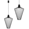 WAVE L 8856 Nowodvorski mennyezeti lámpa fekete E27 függesztett drót acél ⌀40 cm minimalista
