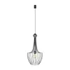 LUKSOR S 8851 Nowodvorski mennyezeti lámpa fekete E27 függesztett drót acél ⌀37 cm minimalista