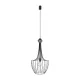 LUKSOR S 8851 Nowodvorski mennyezeti lámpa fekete E27 függesztett drót acél ⌀37 cm minimalista