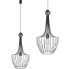 LUKSOR S 8851 Nowodvorski mennyezeti lámpa fekete E27 függesztett drót acél ⌀37 cm minimalista