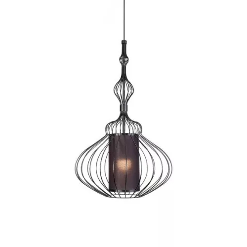 ABI M 8866 Nowodvorski mennyezeti lámpa fekete E27 függesztőhuzal acél ⌀40 cm modern