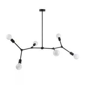   TWIG 9138 Nowodvorski mennyezeti lámpa fekete 6xE27 loft acél csillár