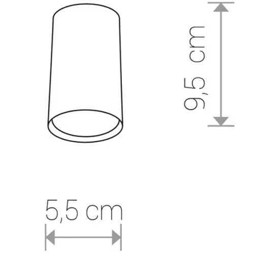 Felületre szerelhető lámpatest EYE 8911 Nowodvorski Brass GU10 Halogén Spot Tube Steel Modern