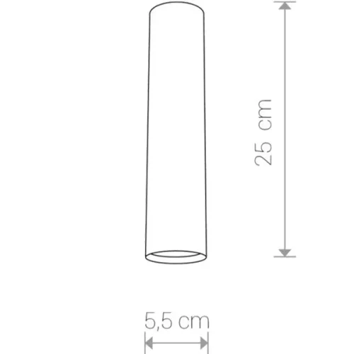 Felületre szerelhető lámpatest EYE 8912 Nowodvorski Brass GU10 Halogén Spot Tube Steel Modern
