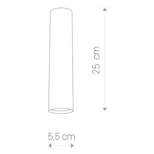 Felületre szerelhető lámpatest EYE 5463 Nowodvorski Fehér GU10 Halogén Spotcső Acél Modern