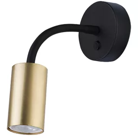   EYE FLEX 9067 Nowodvorski fali lámpa sárgaréz GU10 fali lámpacső rugalmas kar acél minimalista