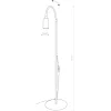 EYE FLEX 8934 Nowodvorski állólámpa fehér GU10 rugalmas kar acél minimalista