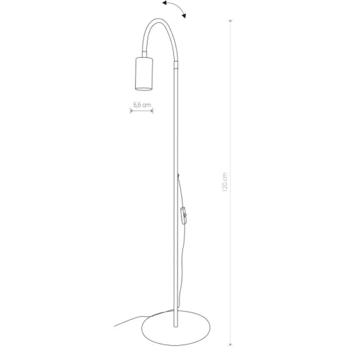 EYE FLEX 8934 Nowodvorski állólámpa fehér GU10 rugalmas kar acél minimalista