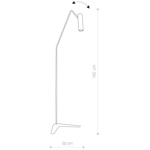 EYE SUPER 6493 Nowodvorski állólámpa fehér GU10 acél minimalista