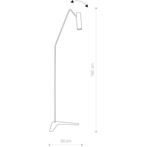 EYE SUPER 6500 Nowodvorski Graphite GU10 állólámpa acél minimalista