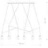 IMBRIA 9675 Nowodvorski mennyezeti lámpa fekete 6xGU10 függesztett geometriai acél