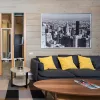 TECHNO 9145 Nowodvorski fali lámpa fekete-fehér E27 fali lámpa széles loft acél