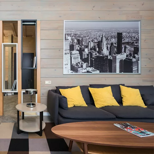 TECHNO 9145 Nowodvorski fali lámpa fekete-fehér E27 fali lámpa széles loft acél