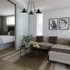 TECHNO 9142 Nowodvorski mennyezeti lámpa fekete-fehér 3xE27 csillár széles loft acél