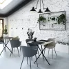 TECHNO 9142 Nowodvorski mennyezeti lámpa fekete-fehér 3xE27 csillár széles loft acél