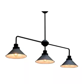   CRAFT 9150 Nowodvorski mennyezeti lámpa fekete 3xE27 loft acél csillár