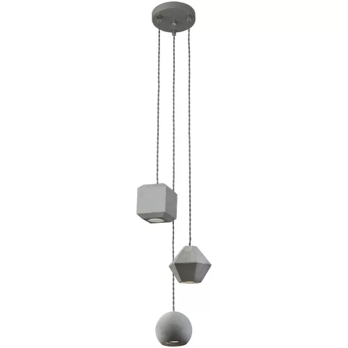 GEOMETRIC 9695 Nowodvorski beton GU10 függesztett modern mennyezeti lámpa