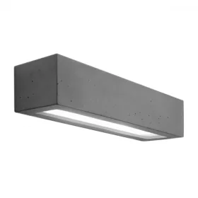   Fali lámpa SOLID 9721 Nowodvorski Szürke 2xE27 Fali lámpa Beton Vakolat + Üveg 51 cm Minimalista