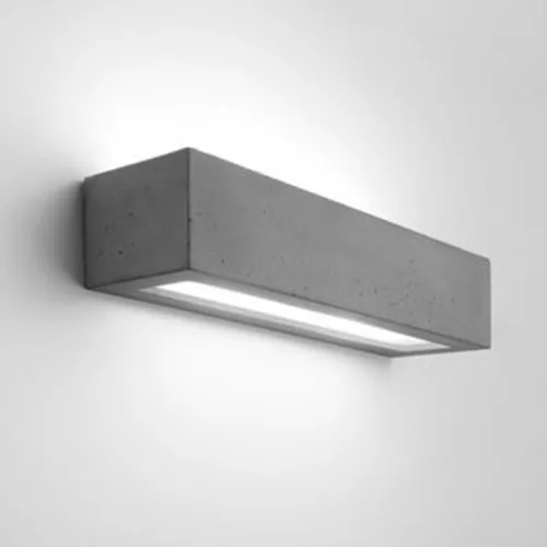 Fali lámpa SOLID 9721 Nowodvorski Szürke 2xE27 Fali lámpa Beton Vakolat + Üveg 51 cm Minimalista