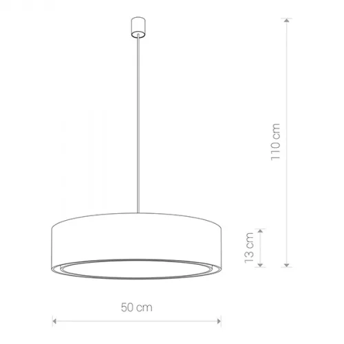 MIST 8942 Nowodvorski mennyezeti lámpa fehér 3xE27 függesztett kerek PVC + acél 50 cm minimalista