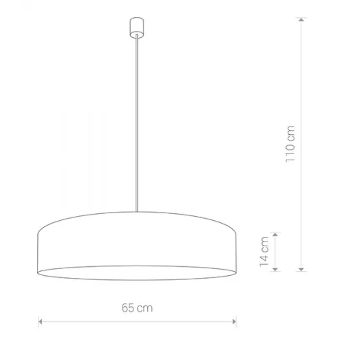 LAGUNA 8951 Nowodvorski Ecru mennyezeti lámpa 3xE27 függesztett kerek PVC + acél 65 cm modern