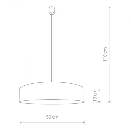 Mennyezeti lámpa TURDA 8946 Nowodvorski Szürke 3xE27 Függesztett Kerek PVC + Acél 50 cm Classic