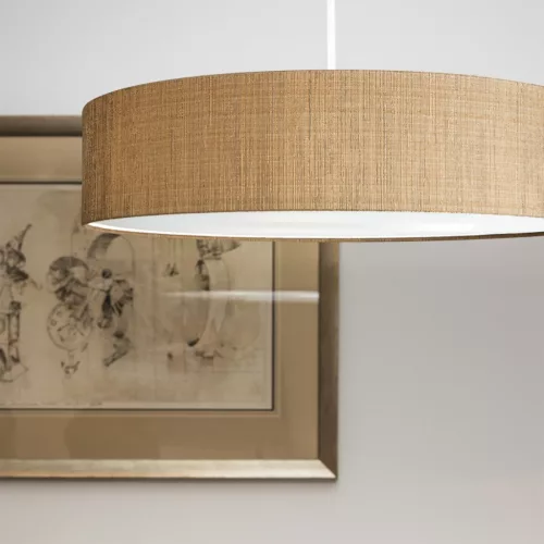 Mennyezeti lámpa TURDA 8950 Nowodvorski Gold 3xE27 Függesztett Kerek PVC + Acél 65 cm Classic
