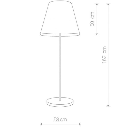 MOSS 9736 Nowodvorski állólámpa fekete 3xE27 padló anyag + acél minimalista