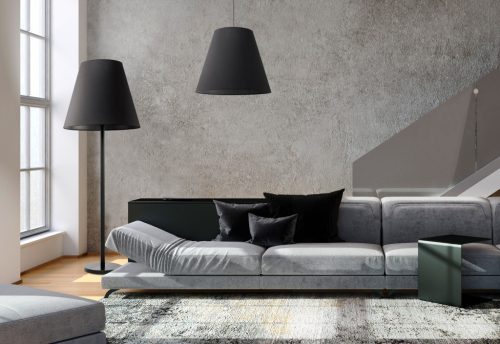 MOSS 9736 Nowodvorski állólámpa fekete 3xE27 padló anyag + acél minimalista