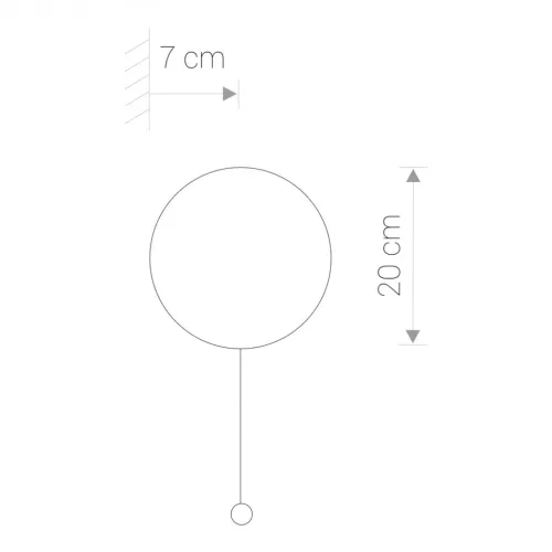 MINIMAL 9377 Nowodvorski fali lámpa barna G9 fali lámpa kerek fa minimalista