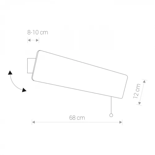 OSLO LED 9701 Nowodvorski fali lámpa fa 11W LED cső T8 3000K meleg