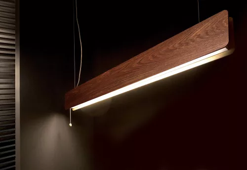 OSLO LED 9315 Nowodvorski függesztett lámpa fa 16W LED cső T8 3000K meleg