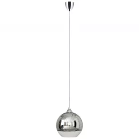   GLOBE 4953 Nowodvorski mennyezeti lámpa ezüst E27 függesztett golyós acél+üveg ⌀25 cm modern