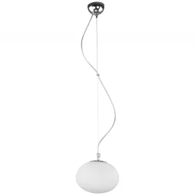   NUAGE 7024 Nowodvorski mennyezeti lámpa fehér E27 függesztett üvegernyő acél+üveg ⌀22,5 cm modern