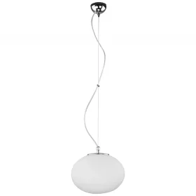   NUAGE 7025 Nowodvorski mennyezeti lámpa fehér E27 függesztett üvegernyő acél+üveg ⌀30 cm modern