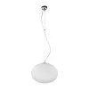 NUAGE 7026 Nowodvorski mennyezeti lámpa fehér E27 függesztett üvegbúra acél+üveg ⌀40 cm modern