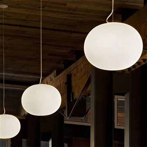NUAGE 7026 Nowodvorski mennyezeti lámpa fehér E27 függesztett üvegbúra acél+üveg ⌀40 cm modern